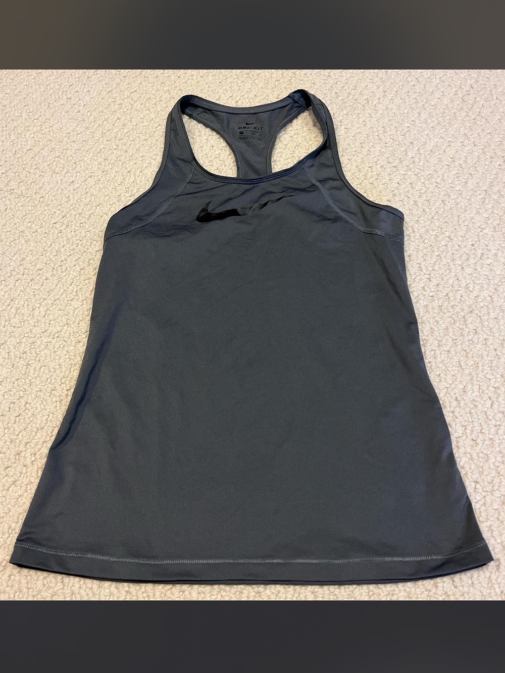 nike gray dri fit tank top